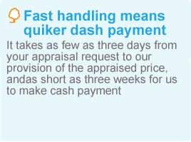 Fast handling means quiker dash payment